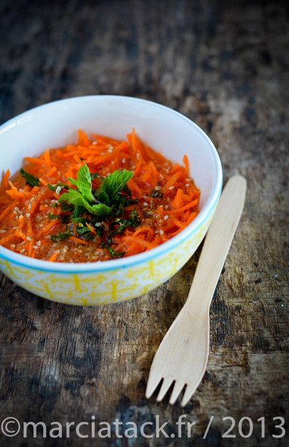 Recette de salade de carotte à l'orange à la marocaine