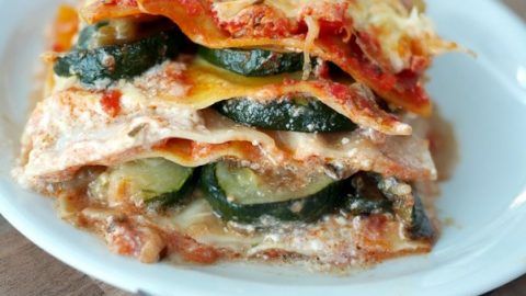 Recette de lasagnes aux légumes d'été : courgettes et tomates