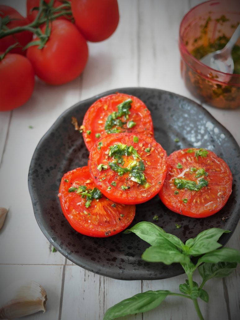 tomates grillées à la plancha