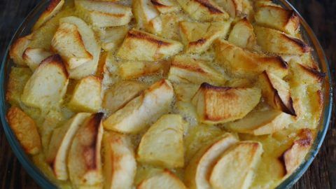 recette de clafoutis aux pommes sans lactose