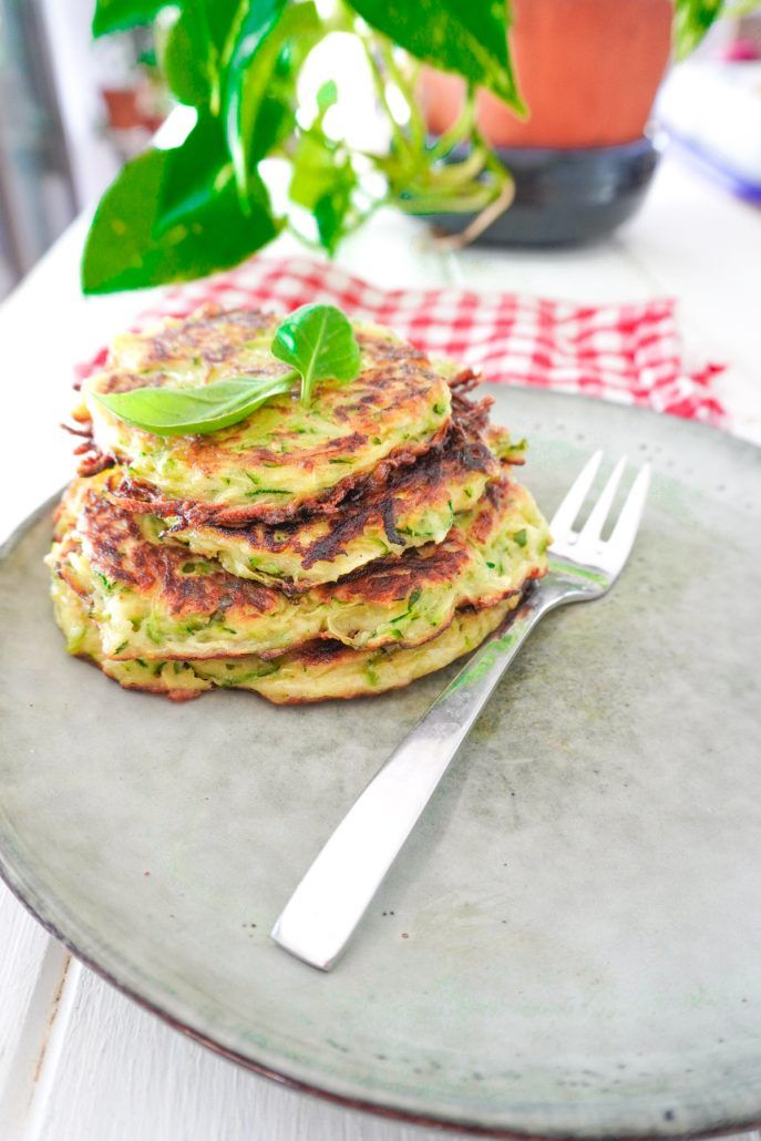 galettes courgettes ail basilic