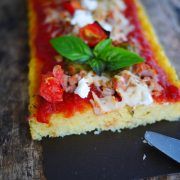 recette tarte à la polenta façon pizza