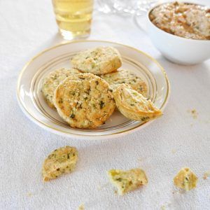 biscuits parmesan basilic pour l'apéro